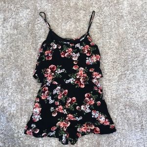 Floral Print Romper